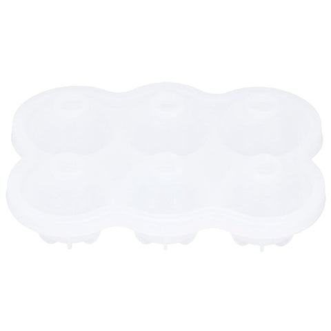 6‑Grid Silicone Ice Ball Mold with Leaking Hole Round Ice Tray for Kitchen Home Bar