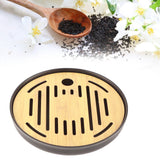 Bamboo Round Tea Tray Teapot Mat Serving Tray Drainage Water Storage Tea Set Home Supplies8in In Australia - Darrahopens