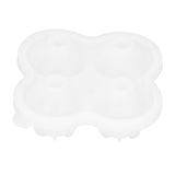 4‑Grid Round Shape Mold Food Grade Silicone Ice Cream Mould for Kitchen Utensils
