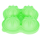 4 Hole Ice Cubes Mold Silicone Ice Ball Maker Mould Tray for Home Kitchen SuppliesGreen In Australia - Darrahopens