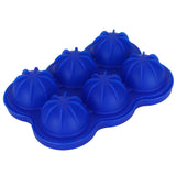 6-Grid Ice Ball Maker Reusable Silicone Ice Ball Mold Tray for Home Kitchen Bar UseDark Blue