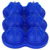 6-Grid Ice Ball Maker Reusable Silicone Ice Ball Mold Tray for Home Kitchen Bar UseDark Blue In Australia - Darrahopens