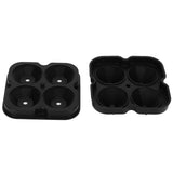 4Grid Ice Mold Reusable DiamondShape Ice Cubes Maker Tray Home Kitchen Supplies(Black ) In Australia - Darrahopens