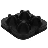 4Grid Ice Mold Reusable DiamondShape Ice Cubes Maker Tray Home Kitchen Supplies(Black )