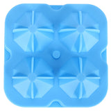 4Grid Ice Mold Reusable DiamondShape Ice Cubes Maker Tray Home Kitchen Supplies(Blue )