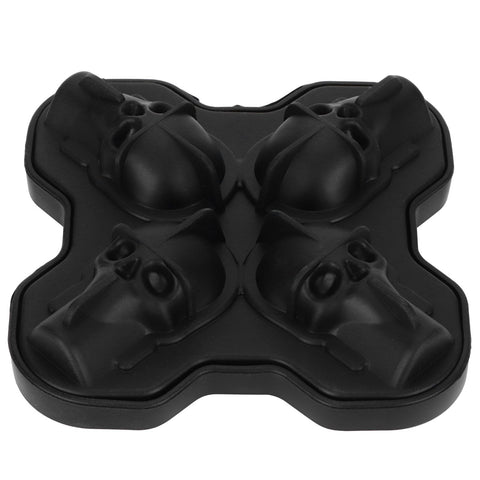 4-Grid Skull Shape Ice Tray Mold Food Grade Silicone Ice Cream Mold for Kitchen Summer In Australia - Darrahopens