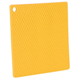 Insulation Pad Food Grade Silicone Pad AntiScalding Thickened Microwave Oven Mat for Kitchen Use(Yellow ) In Australia - Darrahopens