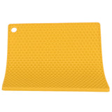 Insulation Pad Food Grade Silicone Pad AntiScalding Thickened Microwave Oven Mat for Kitchen Use(Yellow ) In Australia - Darrahopens
