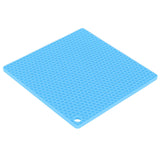 Insulation Pad Food Grade Silicone Pad AntiScalding Thickened Microwave Oven Mat for Kitchen Use(Blue ) In Australia - Darrahopens
