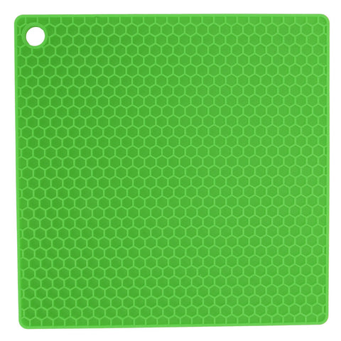 Insulation Pad Food Grade Silicone Pad AntiScalding Thickened Microwave Oven Mat for Kitchen Use(Green ) In Australia - Darrahopens