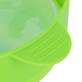 Popcorn Bucket Folding Silicone DIY Popcorn Maker Bowl with Lid Kitchen Accessory(With HandleGreen )