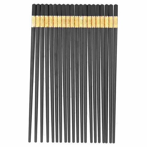 10 Pairs Chinese Style Chopsticks Set Safe Durable Tableware Gift for Family Hotel In Australia - Darrahopens