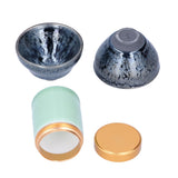Kung Fu Tea Set Ceramic Tea Canister and Tea Cup for Gift Teaware Home Decoration