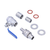 Weldless Kettle Valve Kit 1/2in BSP Ball Valve Quick Connector Bulkhead Assembly In Australia - Darrahopens