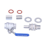 Weldless Kettle Valve Kit 1/2in BSP Ball Valve Quick Connector Bulkhead Assembly In Australia - Darrahopens