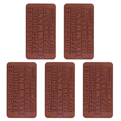 5Pcs Cute Shape Baking Mold Silicone Chocolate Pudding Cake Mold for Kitchen HomeLetter In Australia - Darrahopens