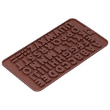 5Pcs Cute Shape Baking Mold Silicone Chocolate Pudding Cake Mold for Kitchen HomeLetter