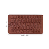 5Pcs Cute Shape Baking Mold Silicone Chocolate Pudding Cake Mold for Kitchen HomeLetter