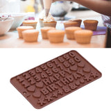 5Pcs Cute Shape Baking Mold Silicone Chocolate Pudding Cake Mold for Kitchen HomeNumber