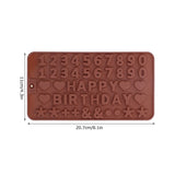 5Pcs Cute Shape Baking Mold Silicone Chocolate Pudding Cake Mold for Kitchen HomeNumber