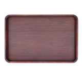 Walnut Rectangular Tray Wooden Dinner Plate Fruit Tray Household Tea Cup Holder for HomeSmall