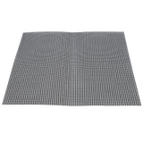 Food Grade NonStick Grid Sheet Multifunctional Barbecue Grid Mat for Barbecue Outdoor(Black 33x40cm )