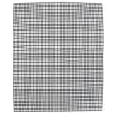 Food Grade NonStick Grid Sheet Multifunctional Barbecue Grid Mat for Barbecue Outdoor(Black 33x40cm )