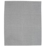 Food Grade NonStick Grid Sheet Multifunctional Barbecue Grid Mat for Barbecue Outdoor(Black 36x42cm )