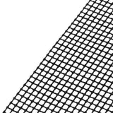 Food Grade NonStick Grid Sheet Multifunctional Barbecue Grid Mat for Barbecue Outdoor(Black 36x42cm )