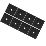 Gas Stove Pad Stovetop Protector Reusable Gas Cooker Cleaning Mat Cookware AccessoryBlack 8Pcs