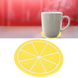 Fruit Shape Coaster Tableware Placemat Silicone Cup Drinks Holder Mat Kitchen AccessoriesLemon