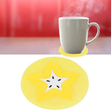 Fruit Shape Coaster Tableware Placemat Silicone Cup Drinks Holder Mat Kitchen AccessoriesCarambola
