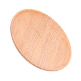 Rubber Wood Dinner Plate Round Tea Serving Tray Fruit Snack Tray Food Storage Plate24cm In Australia - Darrahopens