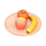 Rubber Wood Dinner Plate Round Tea Serving Tray Fruit Snack Tray Food Storage Plate27cm In Australia - Darrahopens