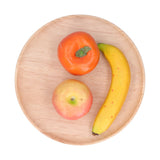 Rubber Wood Dinner Plate Round Tea Serving Tray Fruit Snack Tray Food Storage Plate27cm In Australia - Darrahopens