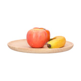 Rubber Wood Dinner Plate Round Tea Serving Tray Fruit Snack Tray Food Storage Plate27cm In Australia - Darrahopens