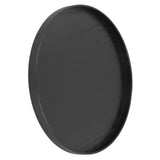Round Wooden Food Fruit Serving Tray Service Plate for Home Kitchen Hotel Use Black30cm In Australia - Darrahopens