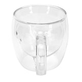 250ml Bear Shaped Glass Cup Double Wall Water Tea Coffee Milk Mug with Handle for HomeTransparent In Australia - Darrahopens