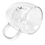 250ml Bear Shaped Glass Cup Double Wall Water Tea Coffee Milk Mug with Handle for HomeTransparent In Australia - Darrahopens