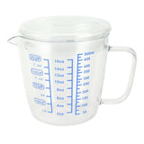 Heat Resisting Glass Measuring Cup Milk Scale Measuring Jug with Lid Kitchen Utensil(500ml ) In Australia - Darrahopens