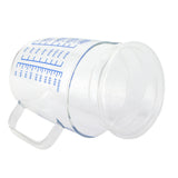 Heat Resisting Glass Measuring Cup Milk Scale Measuring Jug with Lid Kitchen Utensil(500ml )