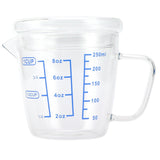 Heat Resisting Glass Measuring Cup Milk Scale Measuring Jug with Lid Kitchen Utensil(250ml ) In Australia - Darrahopens