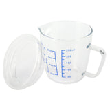 Heat Resisting Glass Measuring Cup Milk Scale Measuring Jug with Lid Kitchen Utensil(250ml ) In Australia - Darrahopens