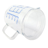 Heat Resisting Glass Measuring Cup Milk Scale Measuring Jug with Lid Kitchen Utensil(250ml ) In Australia - Darrahopens