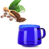 300ml Coffee Cup High Borosilicate Glass Sharing Mug Drinkware Coffee AccessoriesBlue