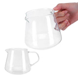 Transparent Cup High Borosilicate Glass Coffee Sharing Cup AntiScalding for Drinking Tea(650ml )