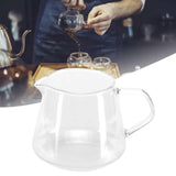 Transparent Cup High Borosilicate Glass Coffee Sharing Cup AntiScalding for Drinking Tea(650ml )