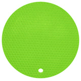 Round Shape Mat Food Grade Thickened Silicone Placemat Insulation Pad Microwave Oven MatGreen In Australia - Darrahopens
