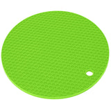 Round Shape Mat Food Grade Thickened Silicone Placemat Insulation Pad Microwave Oven MatGreen In Australia - Darrahopens