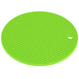 Round Shape Mat Food Grade Thickened Silicone Placemat Insulation Pad Microwave Oven MatGreen In Australia - Darrahopens